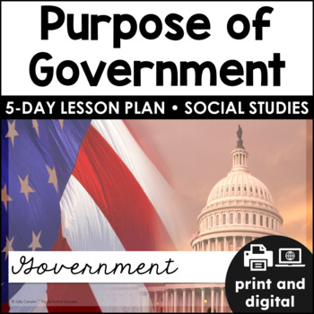 Preview of Purpose of Government | Government | Social Studies for Google Classroom™
