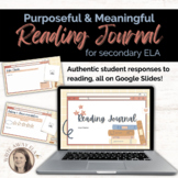 Purposeful Choice Reading Journal for ANY Text - Secondary