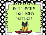 Purrr...fectly Fast TEEN Numbers 10-20 Great for Number Sense Freebie