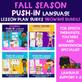 Push-In Speech Therapy Lessons for Fall Season