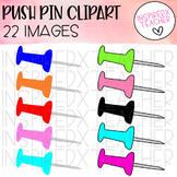 Push Pin Clipart - InspiredxTeacher Clipart