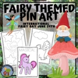 Push Pin Poke Art - Fairy, Gnome, Unicorn