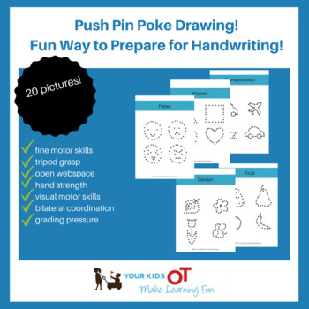 Push Pin Poke Drawing by Your Kids OT