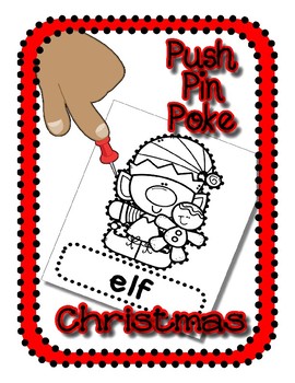 Christmas Poke Pictures with Printable Templates - From ABCs to ACTs