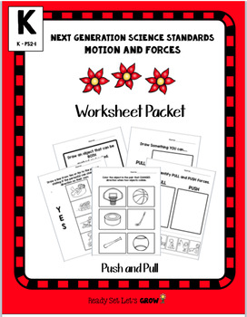 Preview of Push Pull: Worksheet Packet  (NGSS K-PS2-1)
