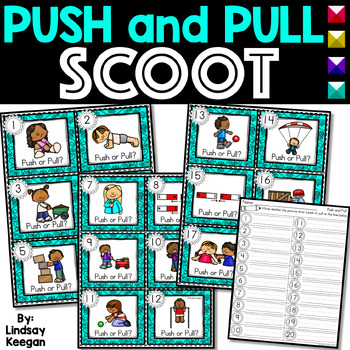Preview of Push and Pull SCOOT or Write the Room Activity