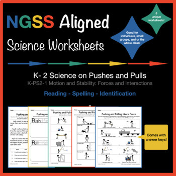 Preview of Push and Pull Worksheets for K-2