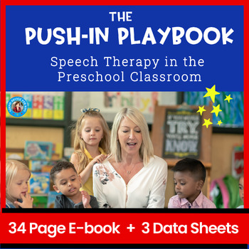 Preview of Push-in Speech Therapy for Preschool Circle Time with Data Collection Sheets