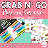 Grab N' Go Push-in Speech and Language Activities {25 THEMES!}