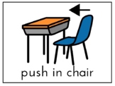 Push in chair visual