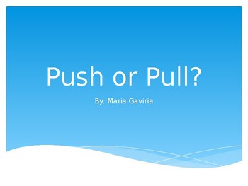 Preview of PUSH OR PULL