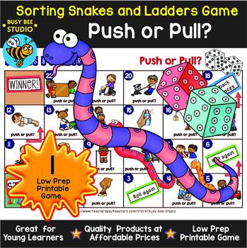 Preview of Push or Pull Category Game | Snakes and Ladders