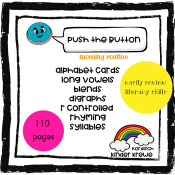 Preview of Push the Button Literacy Review