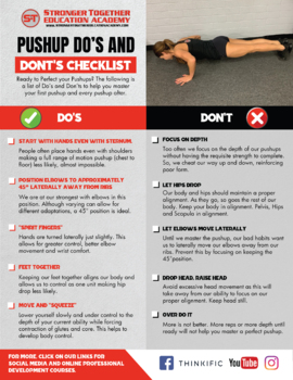 Preview of Pushup Checklist