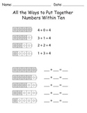 Put Together Numbers Within Ten