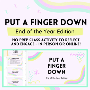 Preview of Put a Finger Down If... Game (End of the Year Edition)