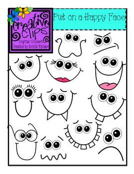 Preview of Put on a Happy Face {Creative Clips Digital Clipart}