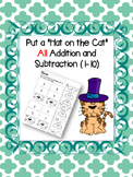 Put the Hat on the Cat - All addition and subtraction (1-10)