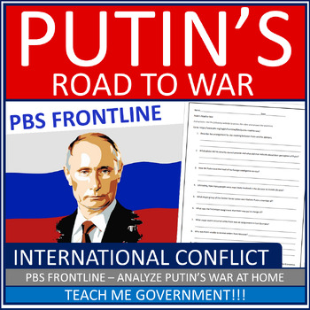 Preview of Putin's Road to War Video Questions Worksheet PBS Frontline, Russia and Ukraine