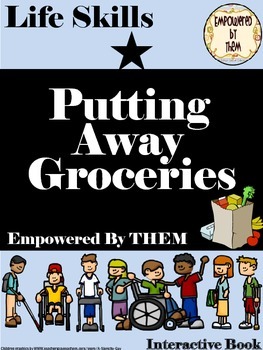 Preview of Putting Away Groceries Activity Book