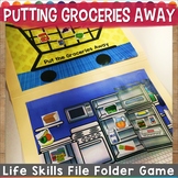 Groceries File Folder Game
