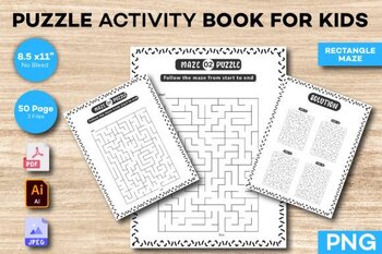 Preview of Puzzle Activity Book for Kids