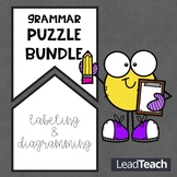 Puzzle Bundle! Labeling Parts of Speech . Grammar