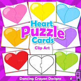 Clip Art Puzzle Cards - Hearts
