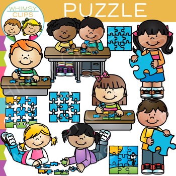 Preview of Kids Puzzle Clip Art