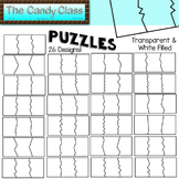 Puzzle Clipart  for Games Literacy Math Center Creations