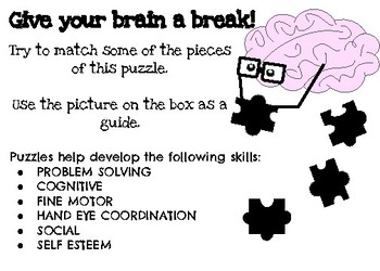 Puzzle Explanation by The Chihuahua Mama Teachers Pay Teachers
