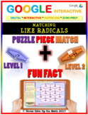 Puzzle & Fun Fact: Matching Like Radicals {2 Levels} (Goog