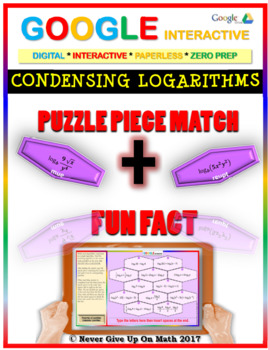 Preview of Puzzle & Fun Fact: Condensing Logarithms (Google) Distance Learning