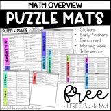 Puzzle Mats Math Overview + FREE Puzzle Mat