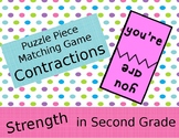 Puzzle Piece Center Activity - Contractions, Synonyms, Ant