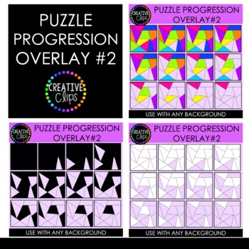 Download Puzzle Progression Overlay Mega Bundle Puzzle Clipart Tpt