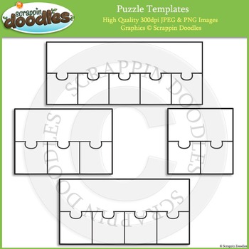 Preview of Puzzle Templates - 1 Top Multiple Bottoms