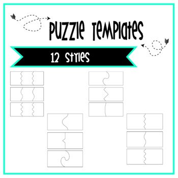 Preview of Puzzle Templates 2 and 3 piece