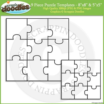 Preview of Puzzle Templates - 9 Piece Square