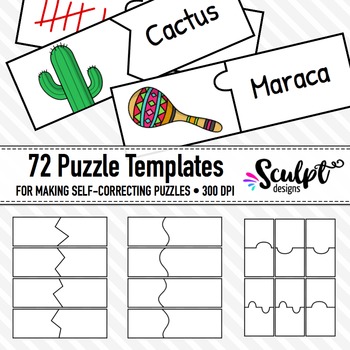 Preview of Puzzle Templates ~  For Self-Correcting Puzzles