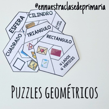 Preview of Puzzle figuras y cuerpos geométricos.