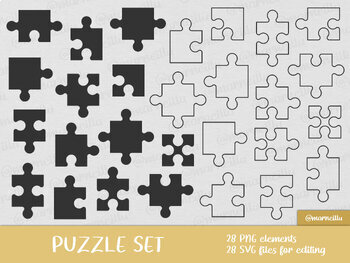 PUZZLE PIECES SVG Puzzle Pieces Clipart Puzzle Pieces Svg 