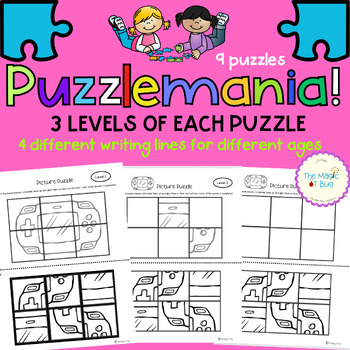 Preview of Puzzlemania - Color, Cut & Paste, Visual Perceptual, Occupational therapy