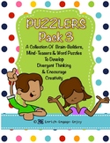 Puzzlers Pack #3: Even More Brain Builders, Mind Teasers &