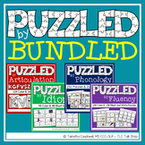 Puzzles BUNDLED for Speech Therapy: Fluency, Phonology, Id