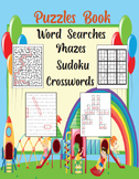 Puzzles Book Word Searches Mazes Sudoku Crosswords: Game A