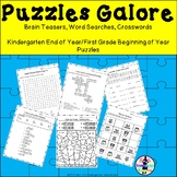 Puzzles Galore! Brain Teasers, Word Searches, Crosswords