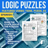 Logic Puzzles in Spanish, tiene, puede, es de