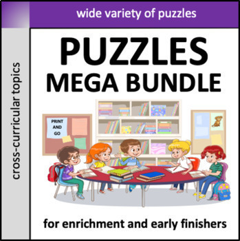 Preview of Puzzles Mega Bundle: enrichment for early finishers