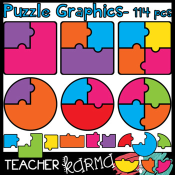 Preview of Puzzles & Pieces Graphics * Make a Game Templates